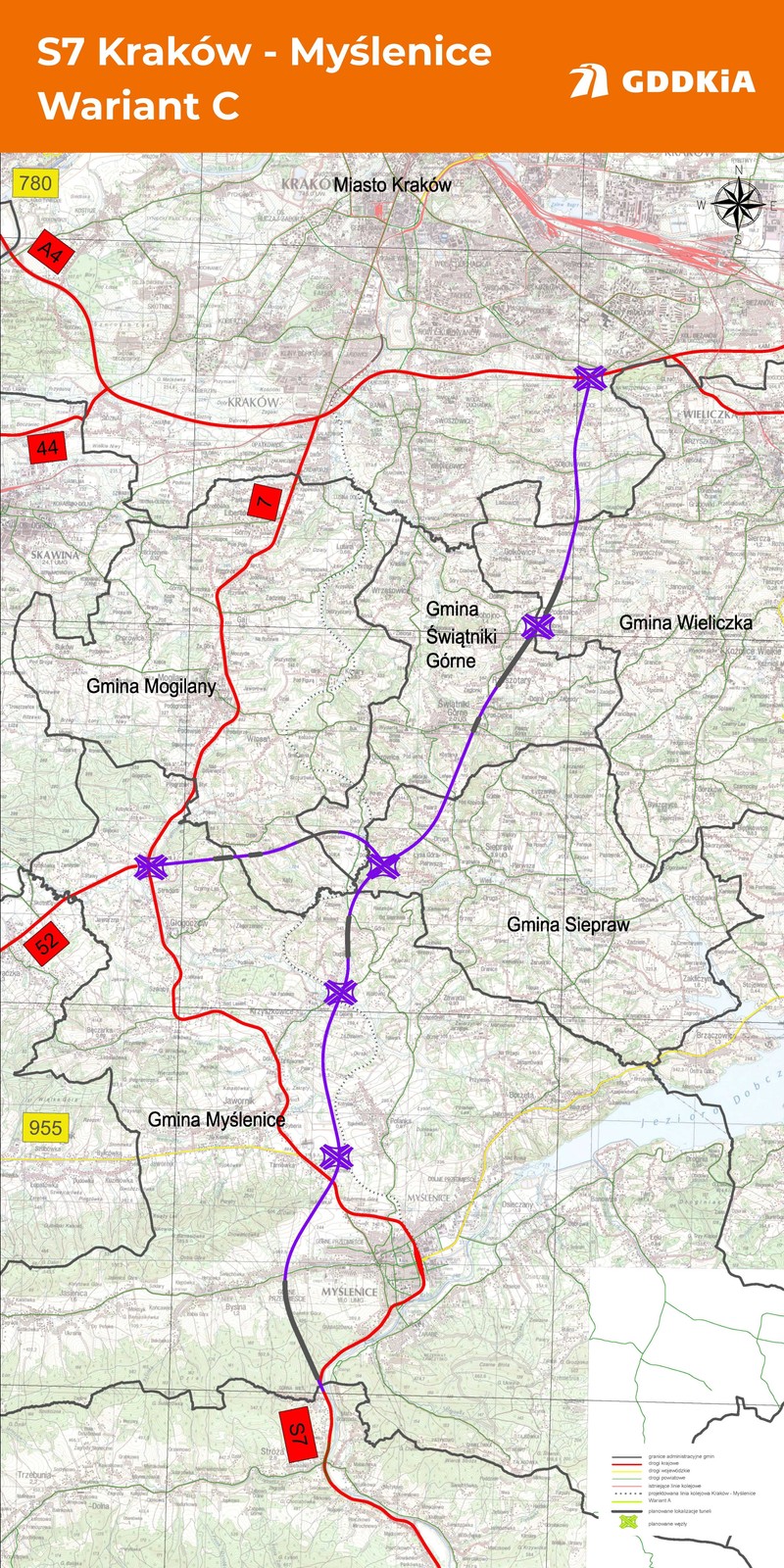 S7 Kraków-Myślenice. Wariant C