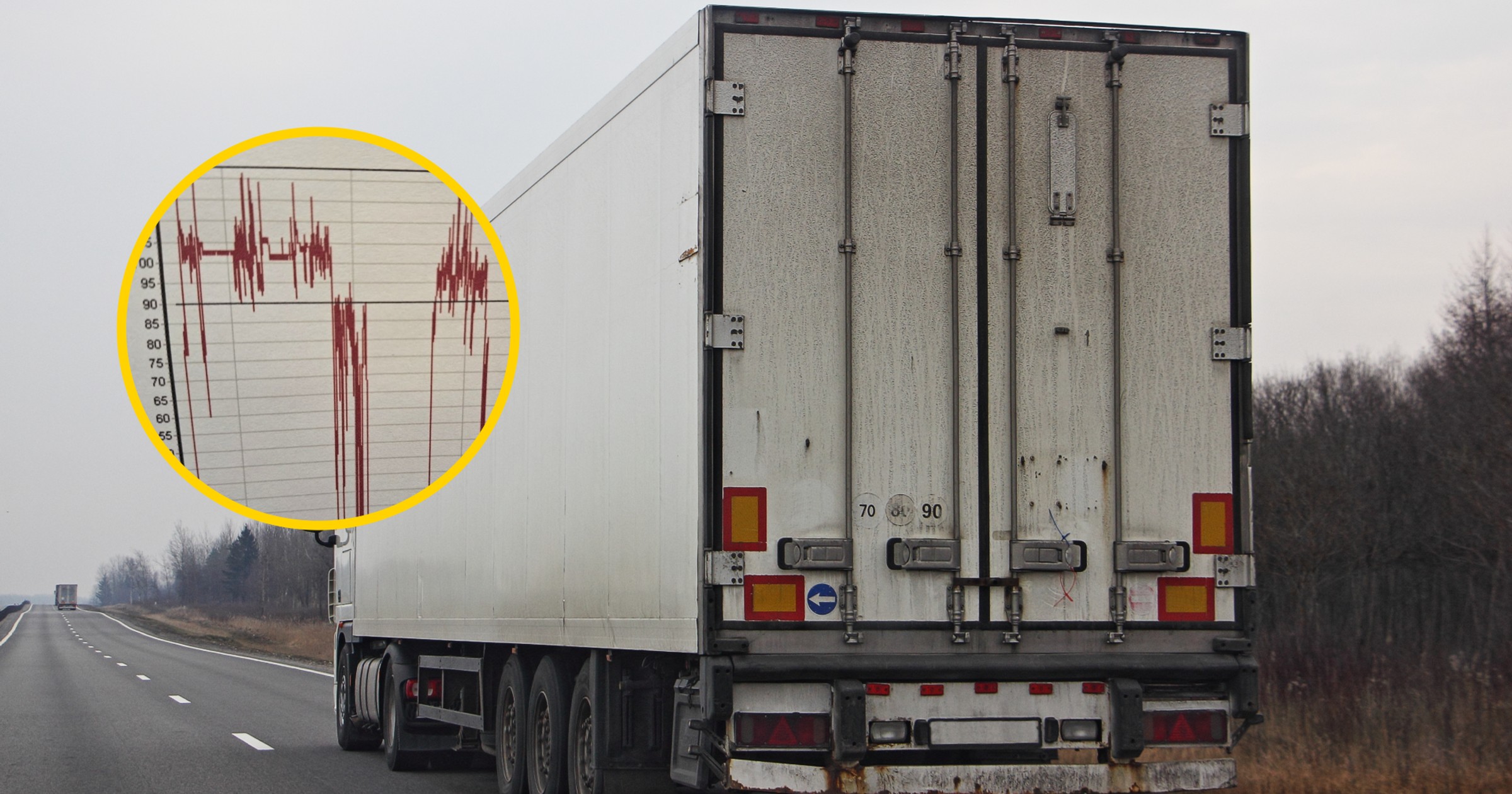 Zbyt szybka ciężarówka — zdj. ilustracyjne