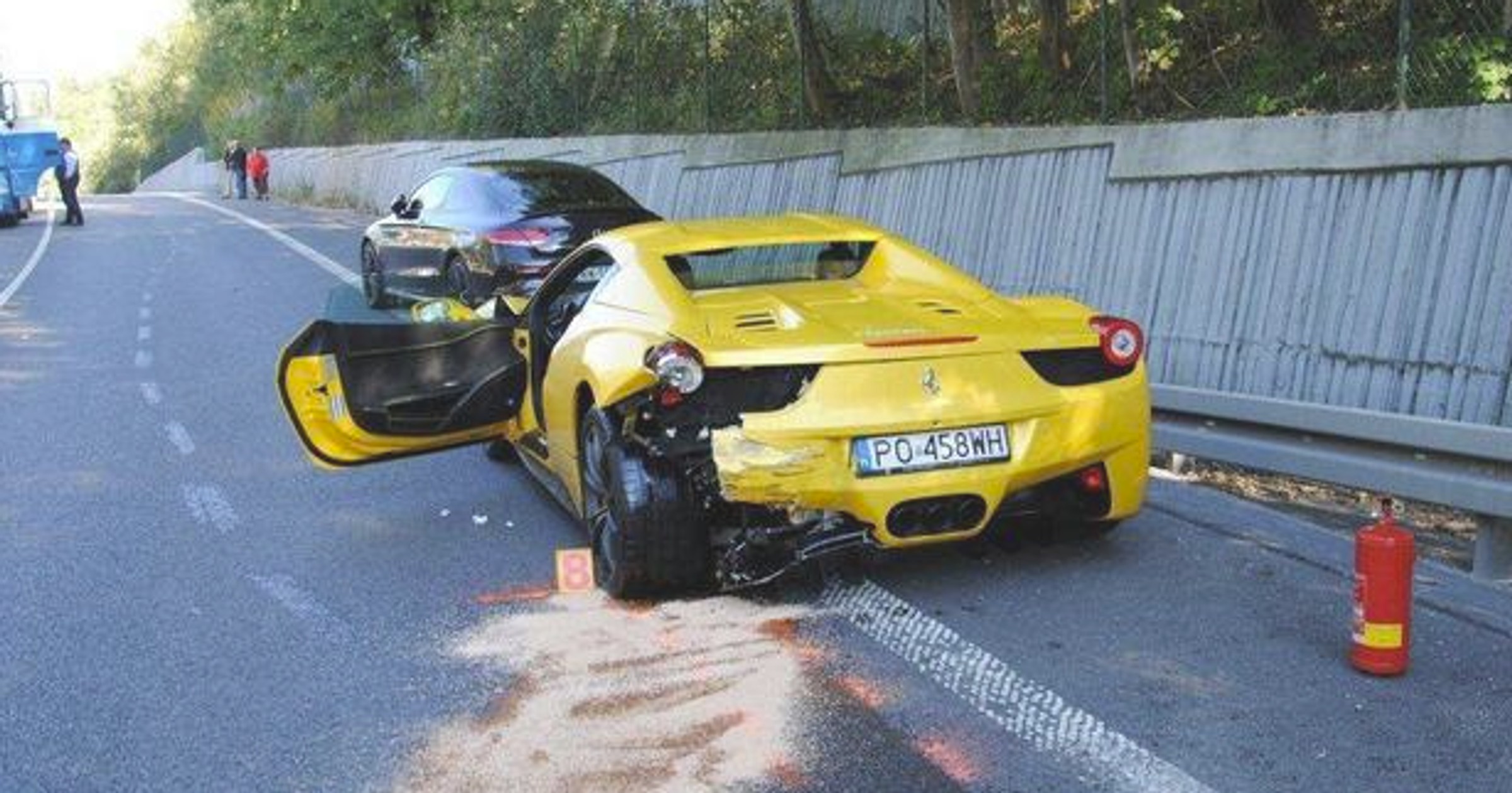 Rozbite Ferrari na Słowacji