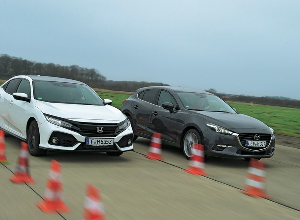 Gwiazdy sceny alternatywnej: nowa Honda Civic kontra Mazda 3
