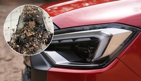 Isuzu zapaliło się przez to, co gromadziło się między osłoną a wydechem