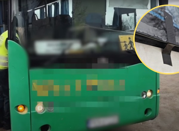 Ten autobus woził dzieci do szkoły. Kontrolerzy ITD zamarli, gdy to zobaczyli