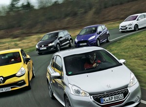 Porównanie miejskich GTI: Clio RS kontra Peugeot 208 GTI, Polo GTI, Fiesta ST i Corsa OPC