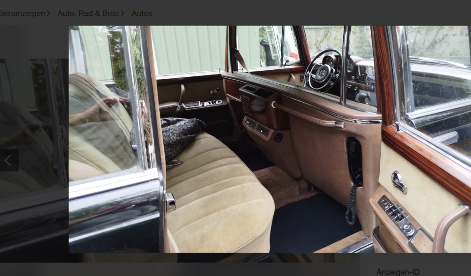 Luksusowe wnętrze zachowało się w znośnym stanie