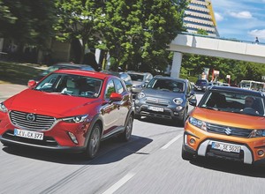 Fiat 500X kontra Mazda CX-3 i Suzuki Vitara - porównanie kompaktowych SUV-ów