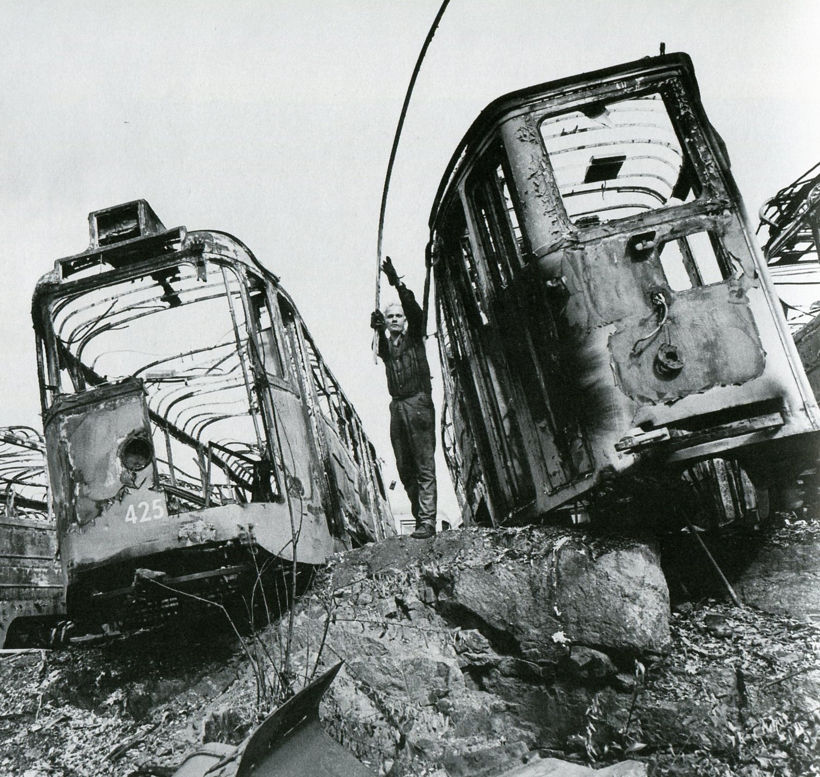 Złomowany szwedzki tabor po zmianie organizacji ruchu