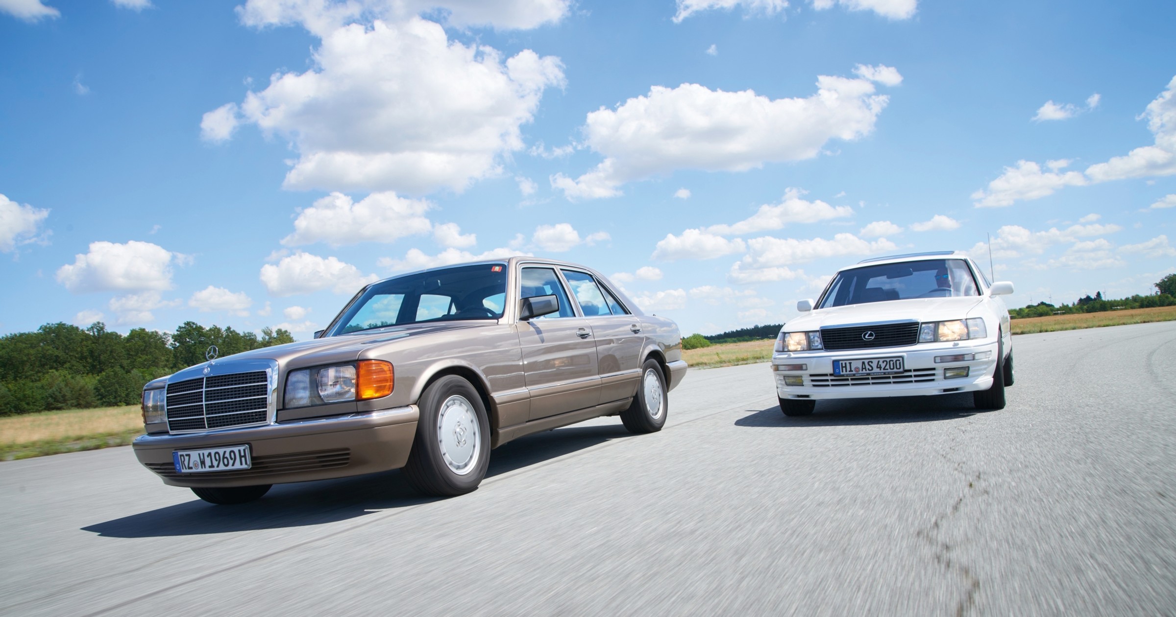 Mercedes 500 SE kontra Lexus LS 400