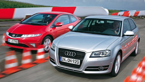 Audi A3 1.2 TFSI kontra Honda Civic 1.4 i-VTEC: Armagedon  z turbodoładowaniem