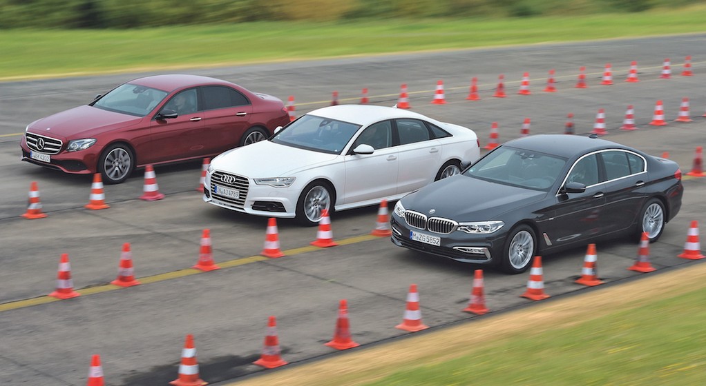 BMW 530d kontra Audi A6 3.0 TDI quattro i Mercedes E 350d