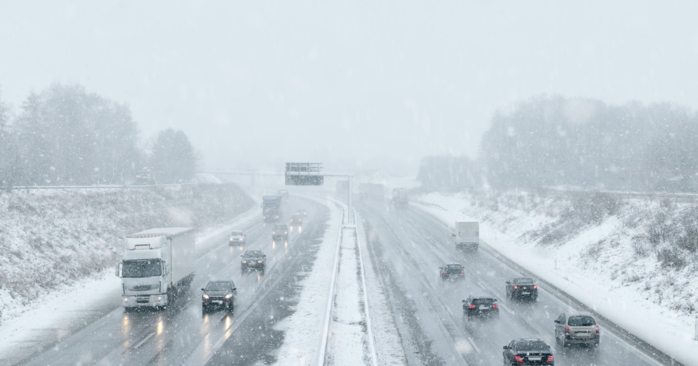 Autostrada zimą