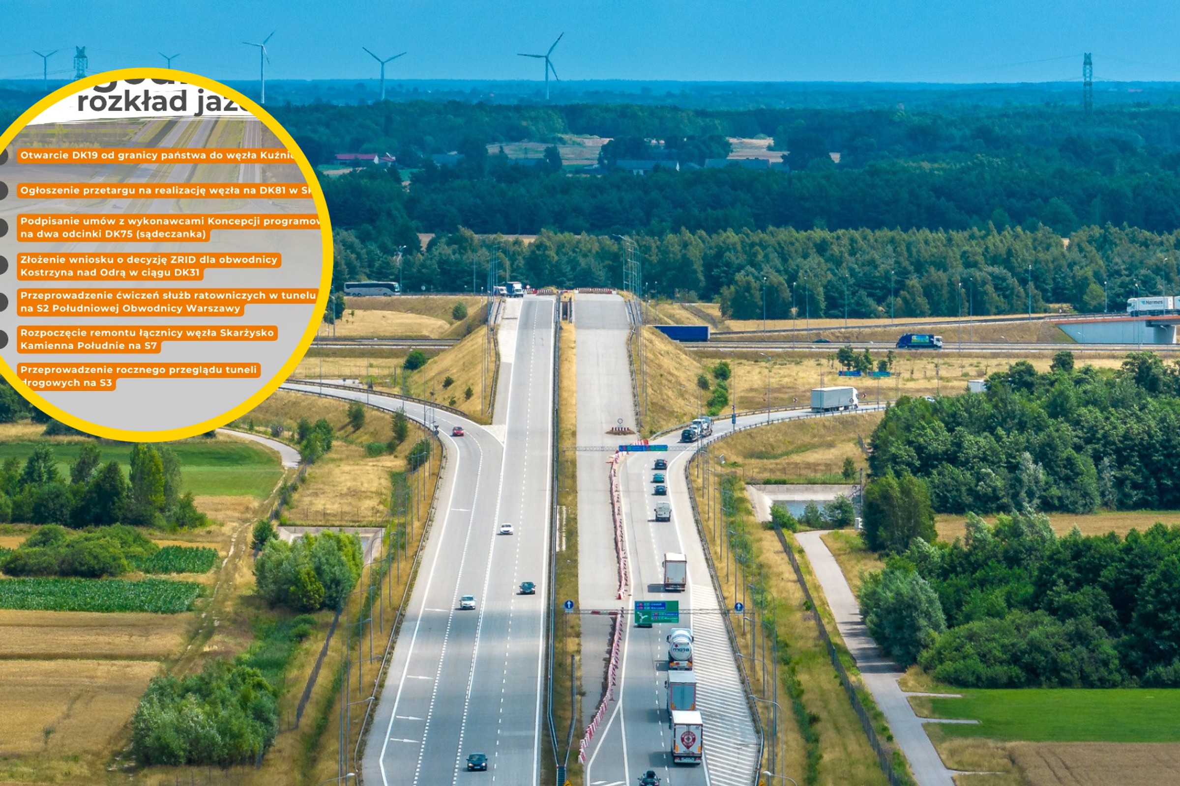 Siódemka GDDKiA na ten tydzień. Zamkną tunel na S2, ale tylko na chwilę. Do tego remont S7