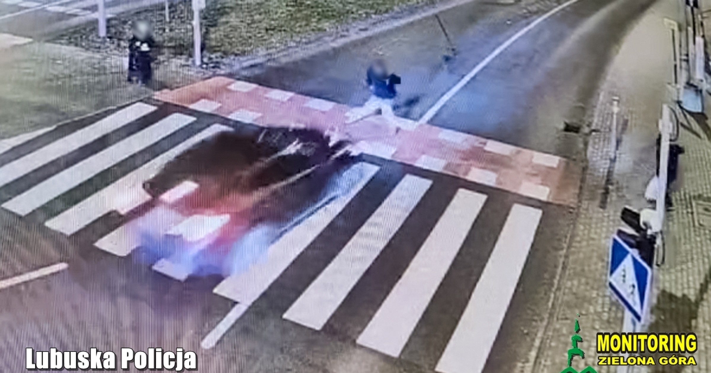 Potrącenie pieszego na przejściu dla pieszych w Zielonej Górze