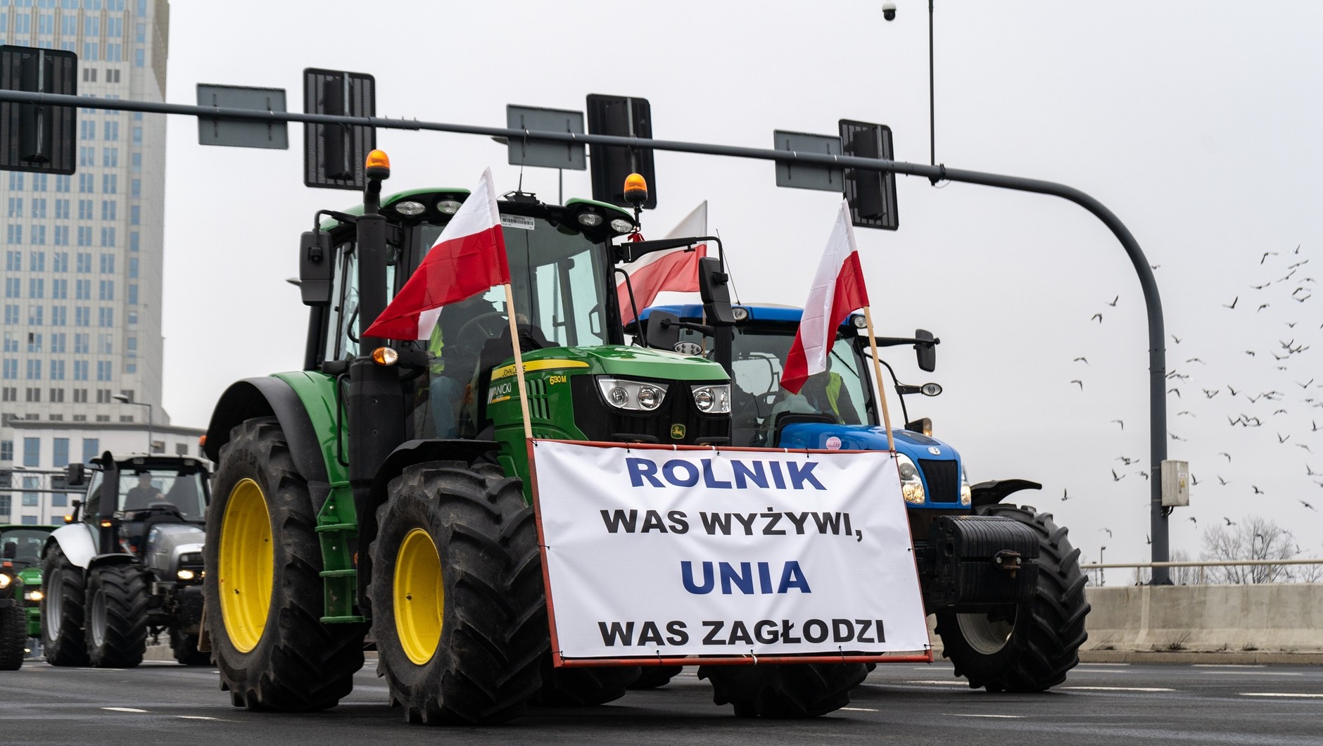 Protest rolników w Krakowie