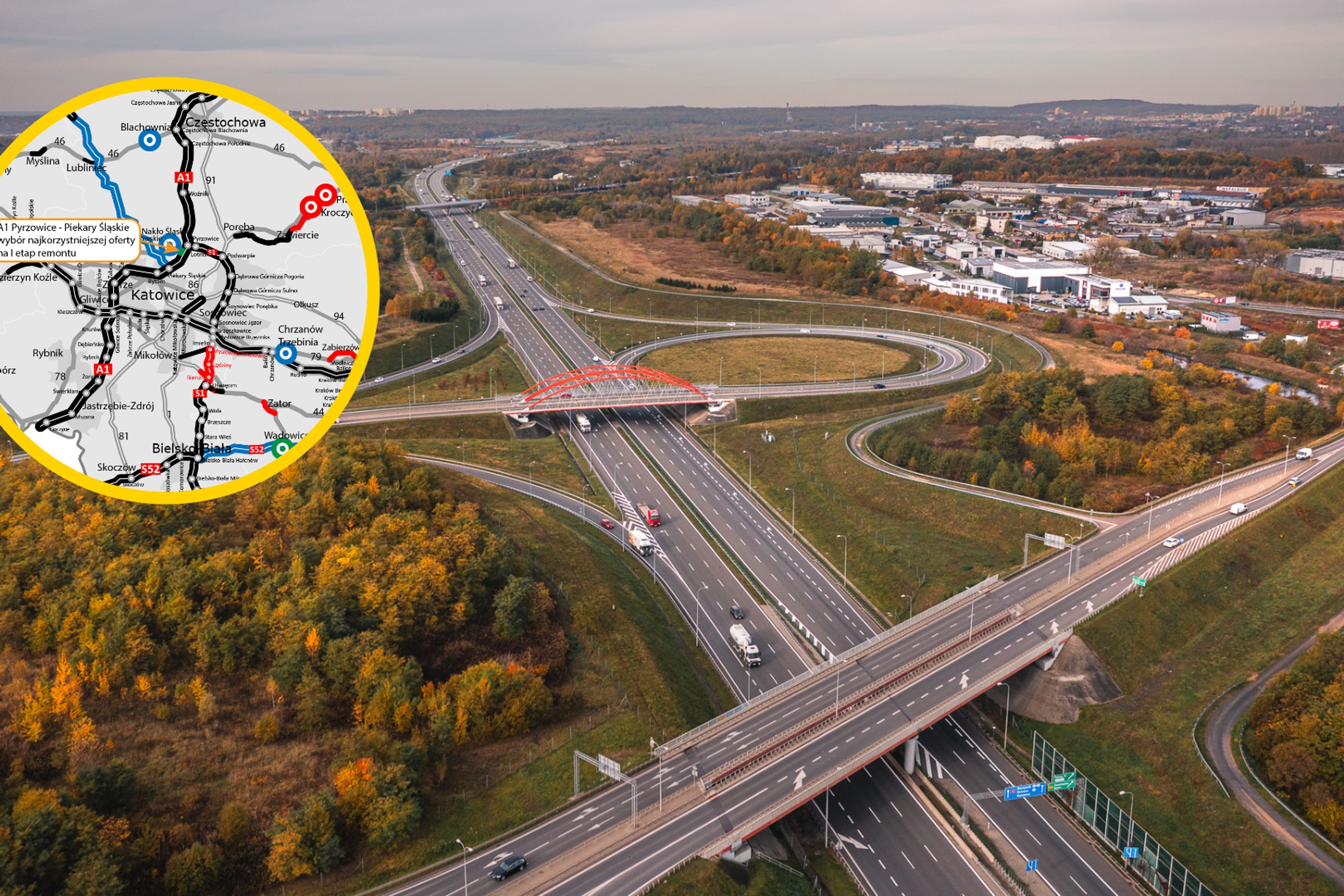 Będzie remont pofalowanej A1. Ponad 3 km nowej nawierzchni za 36,3 mln zł