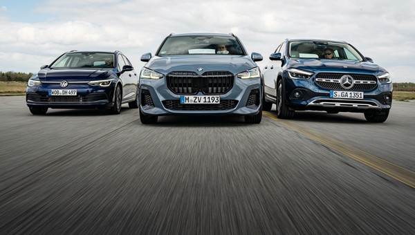 Trzy superpomysły na oszczędne auto dla rodziny? BMW 2 Active Tourer, Mercedes GLA i Volkswagen Golf Variant