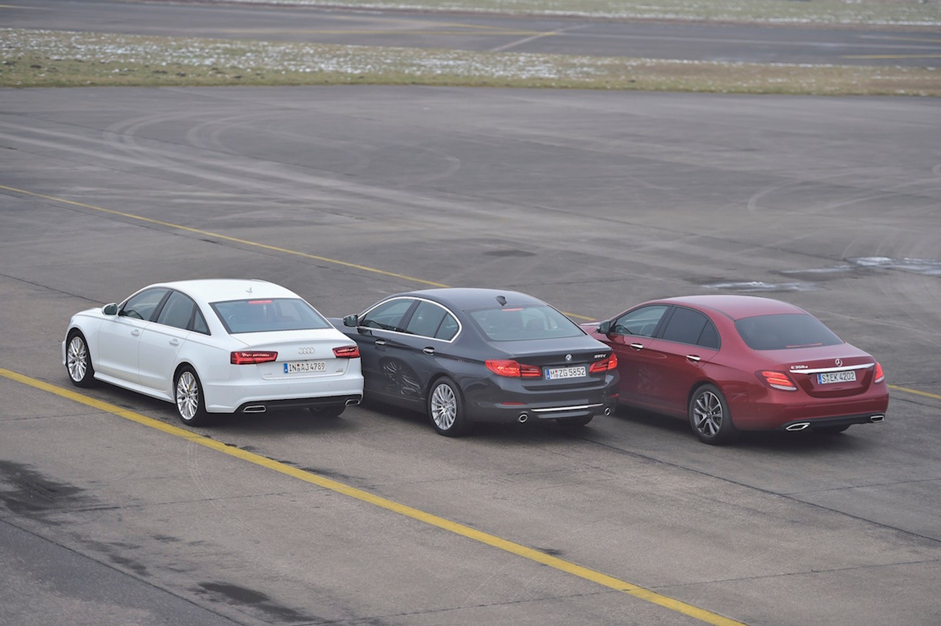 BMW 530d kontra Audi A6 3.0 TDI quattro i Mercedes E 350d