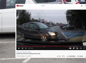 Pierwszeństwo podczas parkowania? Ten kierowca nie uważał na kursie na prawo jazdy