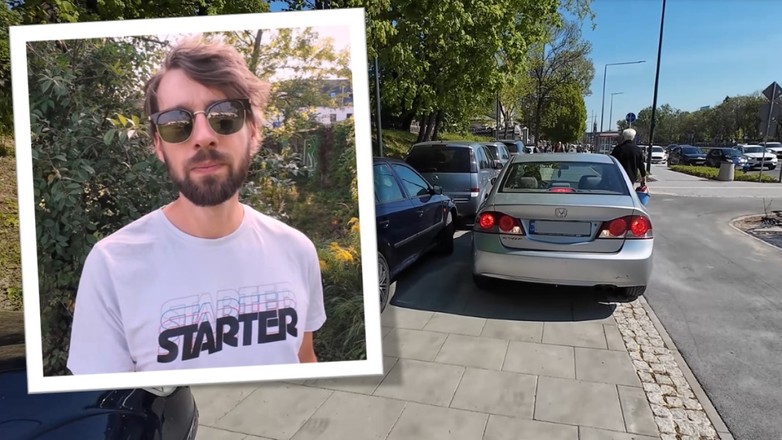 Maciej Szewczuk z kanału "Konfitura" walczy o równe prawa na drodze