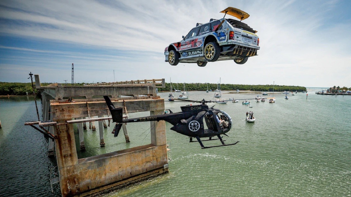 Gymkhana 2022 z Travisem Pastraną i starym Subaru