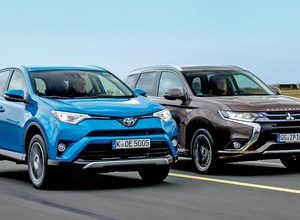 Toyota RAV4 Hybrid kontra Mitsubishi Outlander PHEV - hybrydy z różnych światów