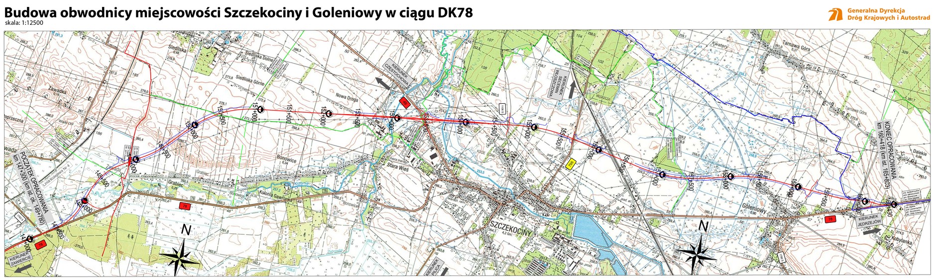 Obwodnica Szczekocin i Goleniów w ciągu DK78