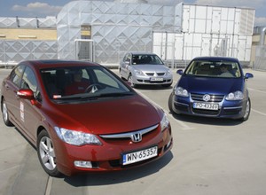 Honda Civic, Mitsubishi Lancer, VW Jetta -  niby takie same, a jednak inne