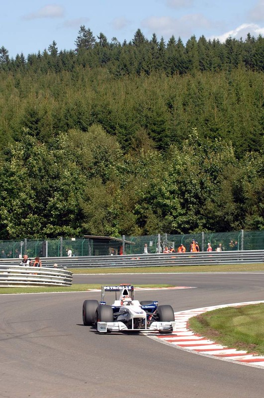 Grand Prix Belgii 2009: dwie gwiazdy wyścigu - Raikkonen i Fisichella (fotogaleria)