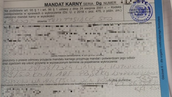 Młody kierowca nieco zanadto się pospieszył. Teraz musi ponownie zdać egzamin