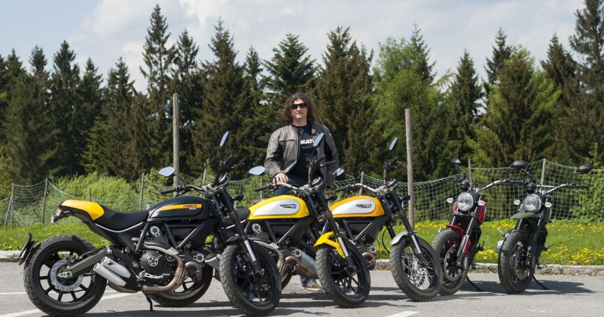 Motocykle Ducati Scrambler podczas testu