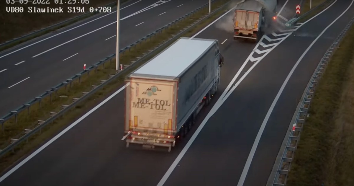 Jedna ciężarówka zatrzymała się na obwodnicy Lublina. Najechały na nią kolejne pojazdy