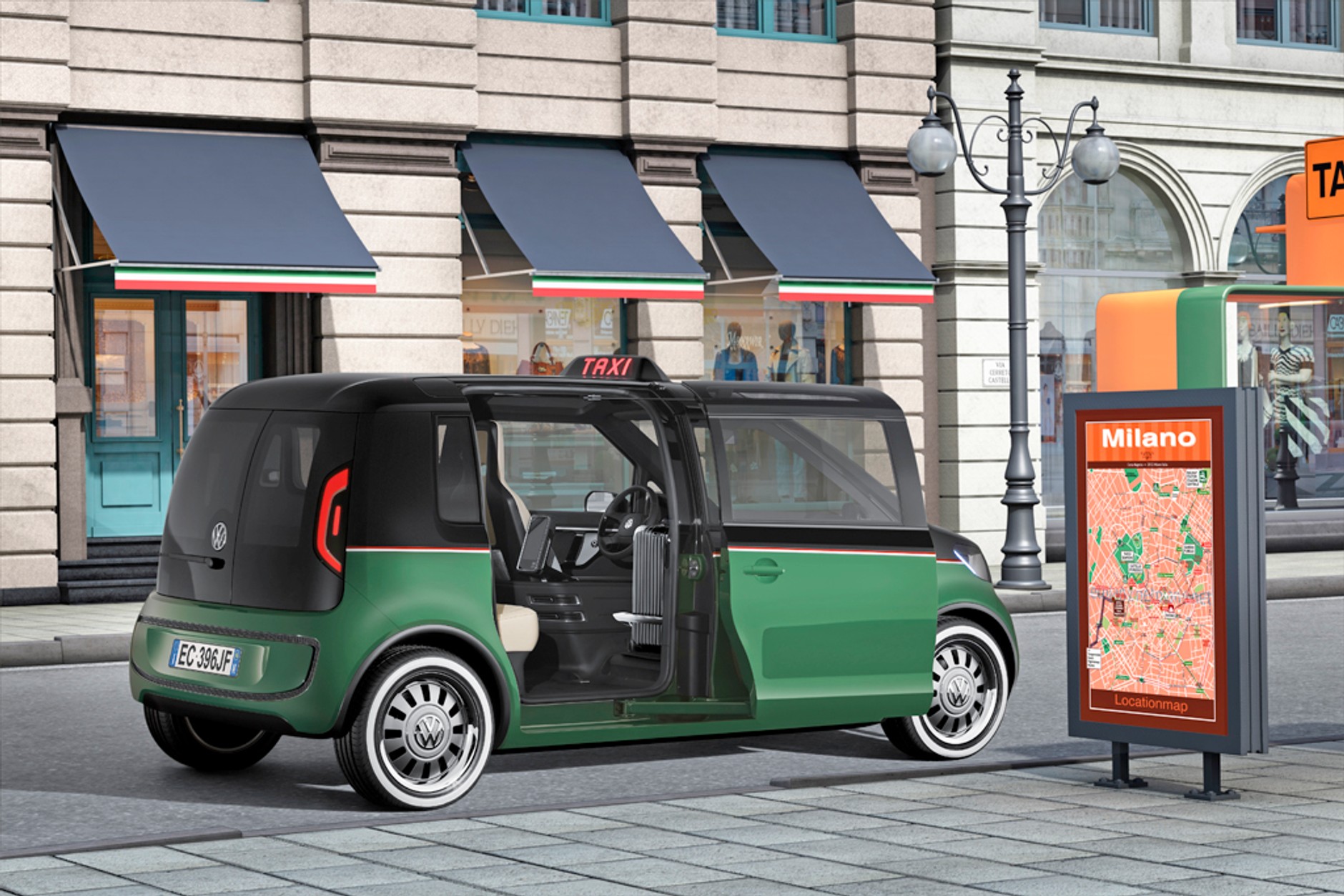 Hanower 2010: Volkswagen prezentuje elektryczną taksówkę w stylu retro