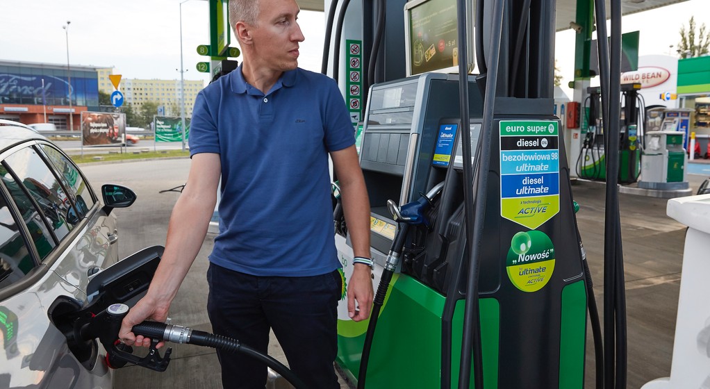 Tankowanie na stacji BP