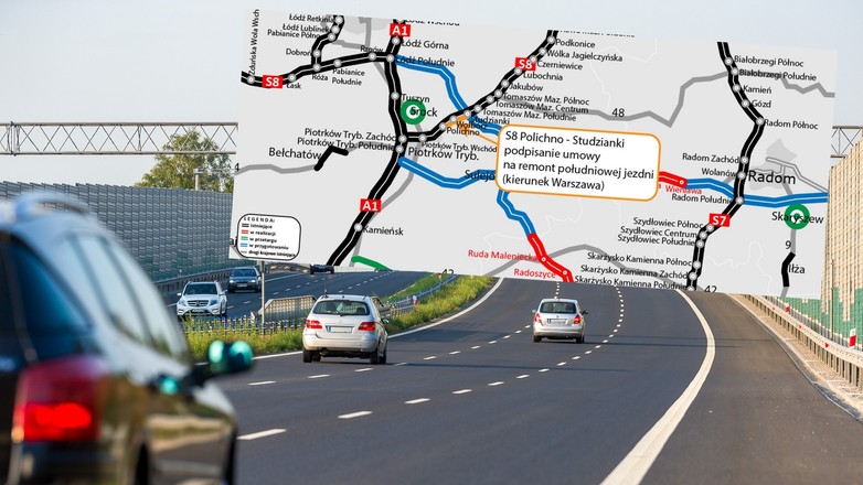 Drogowcy wyremontują betonowy fragment drogi S8