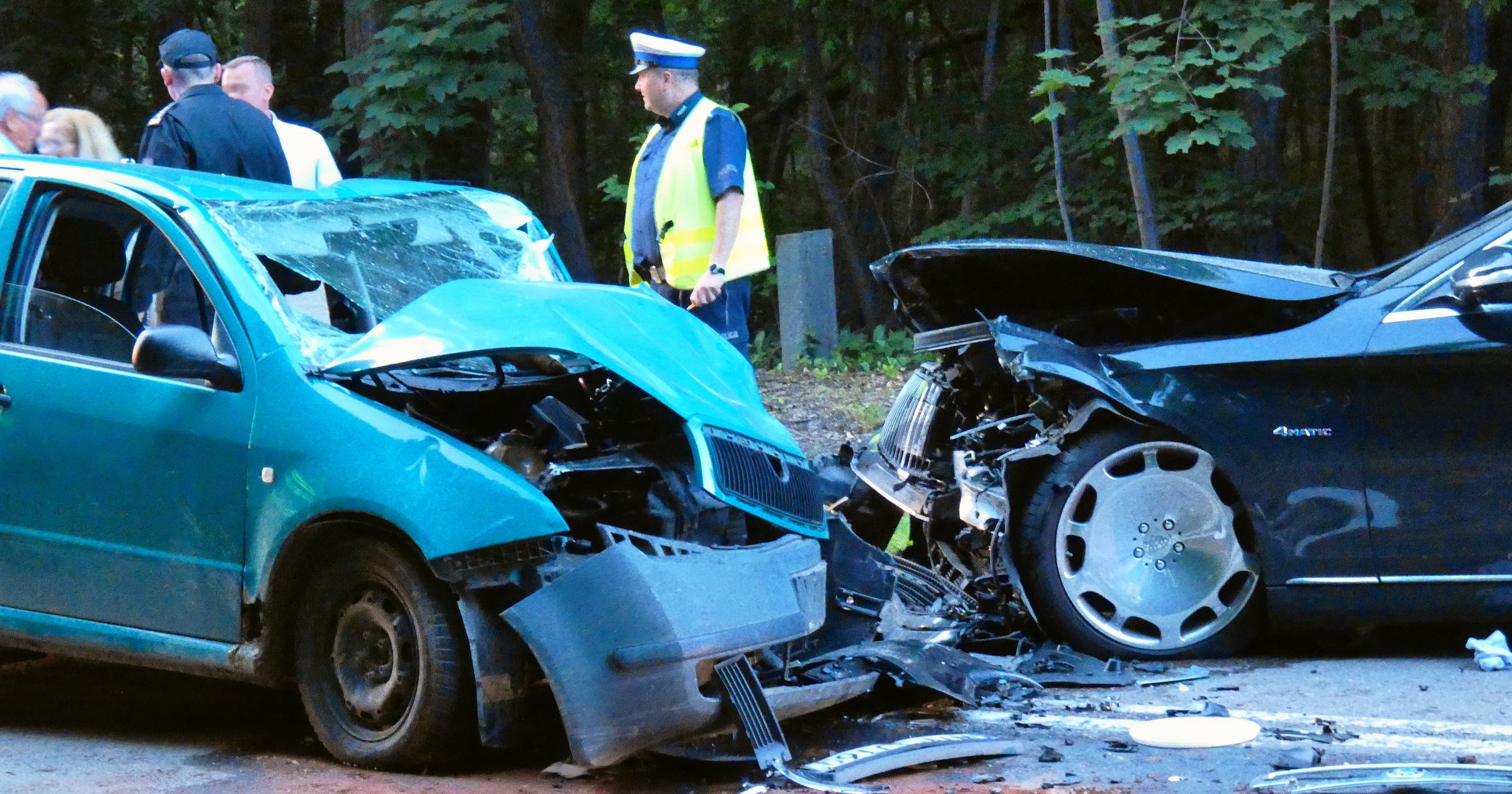 Czołowe zderzenie Maybach i Škoda