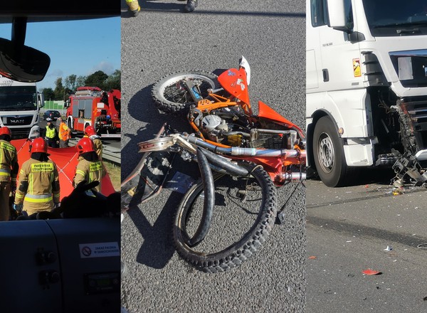 16-latek jechał pod prąd na S8. Wpadł prosto pod ciężarówkę