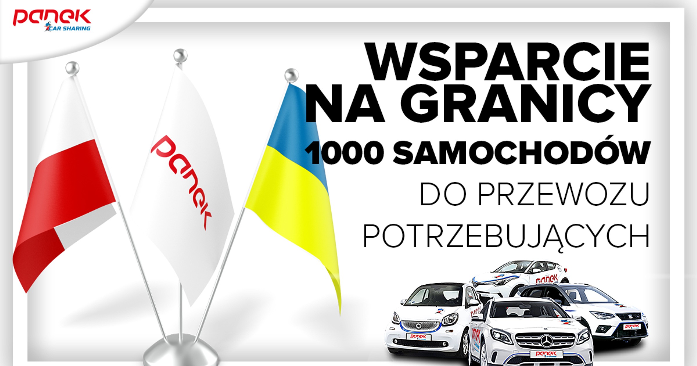 Panek CarSharing  постачає тисячу автомобілів для волонтерів, які допомагають Українцям
