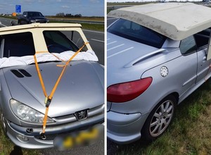 Autem próbował przewieźć część motorówki. Tego jeszcze nie było!