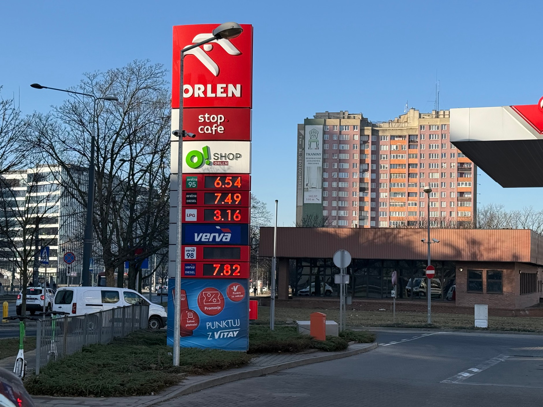 Ceny paliw w Warszawie 9 marca 2026 r.