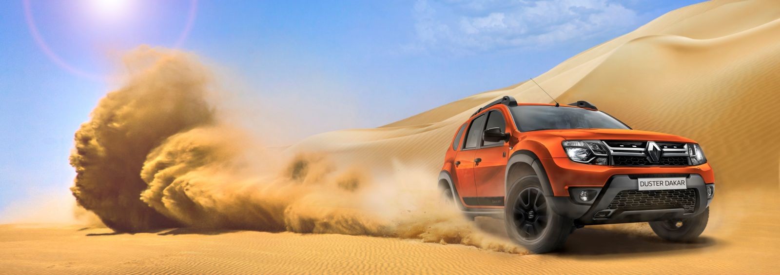 Renault Duster Dakar w kolorze charakterystycznym dla tej wersji