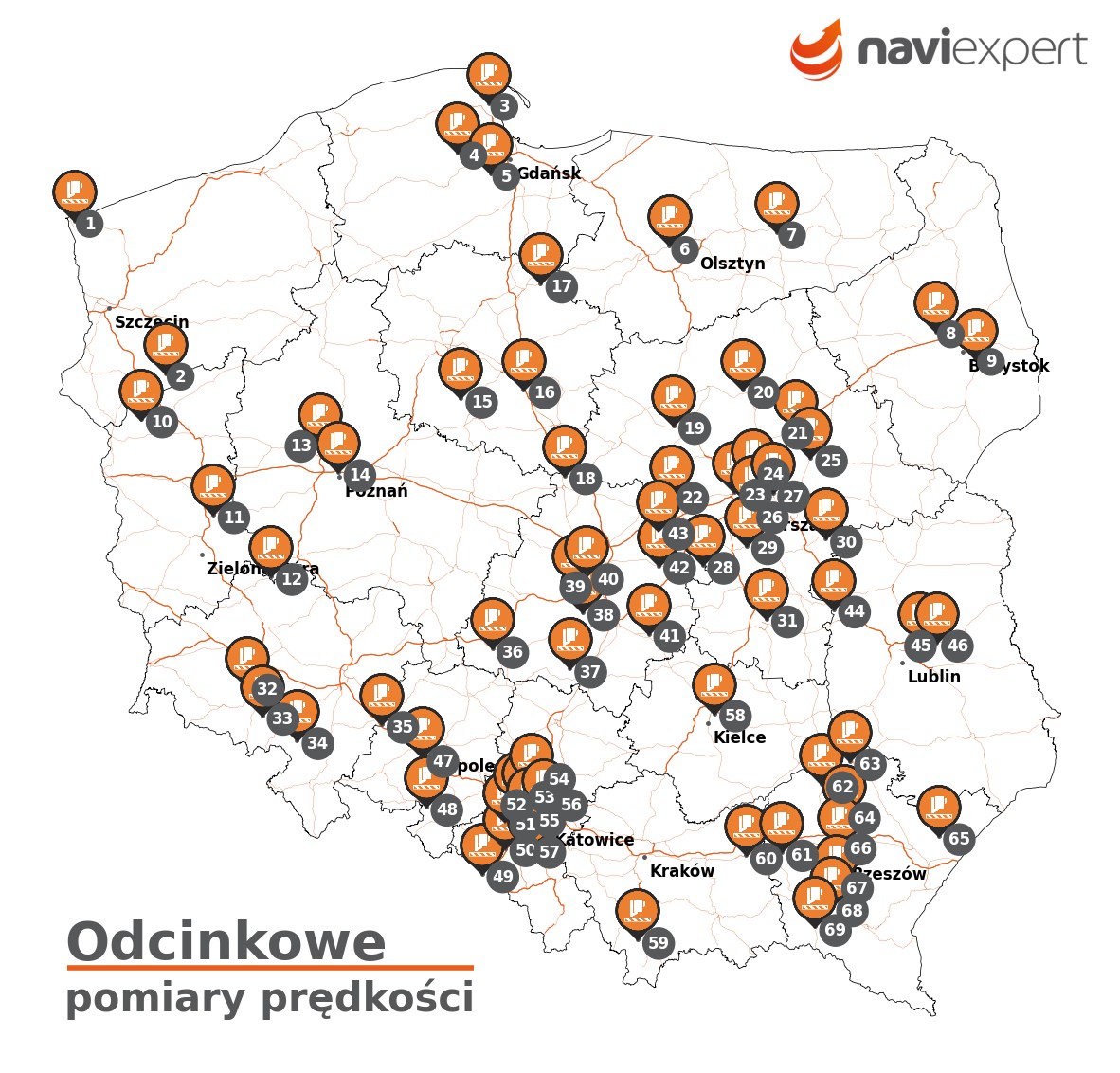 Odcinkowe pomiar prędkości w Polsce
