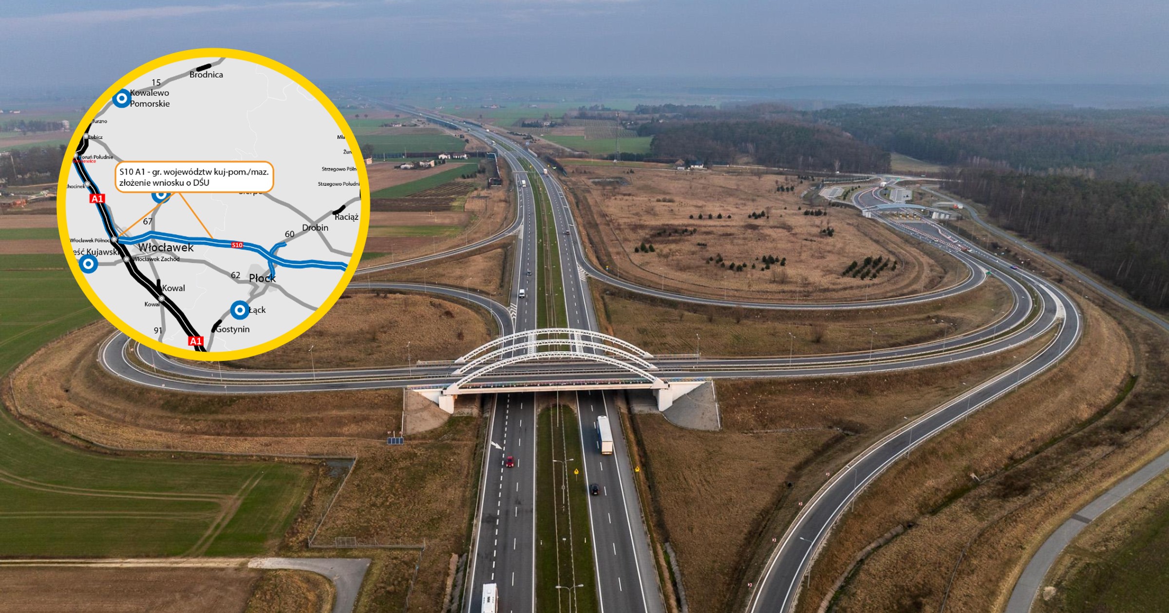 Droga S10 w woj. kujawsko-pomorskim