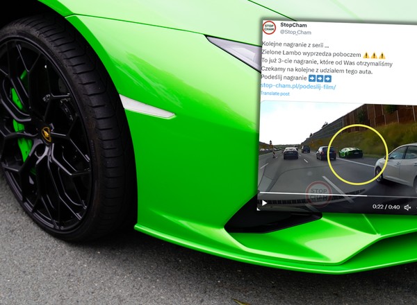 Kierowca Lamborghini namierzony. Siał postrach na polskich drogach