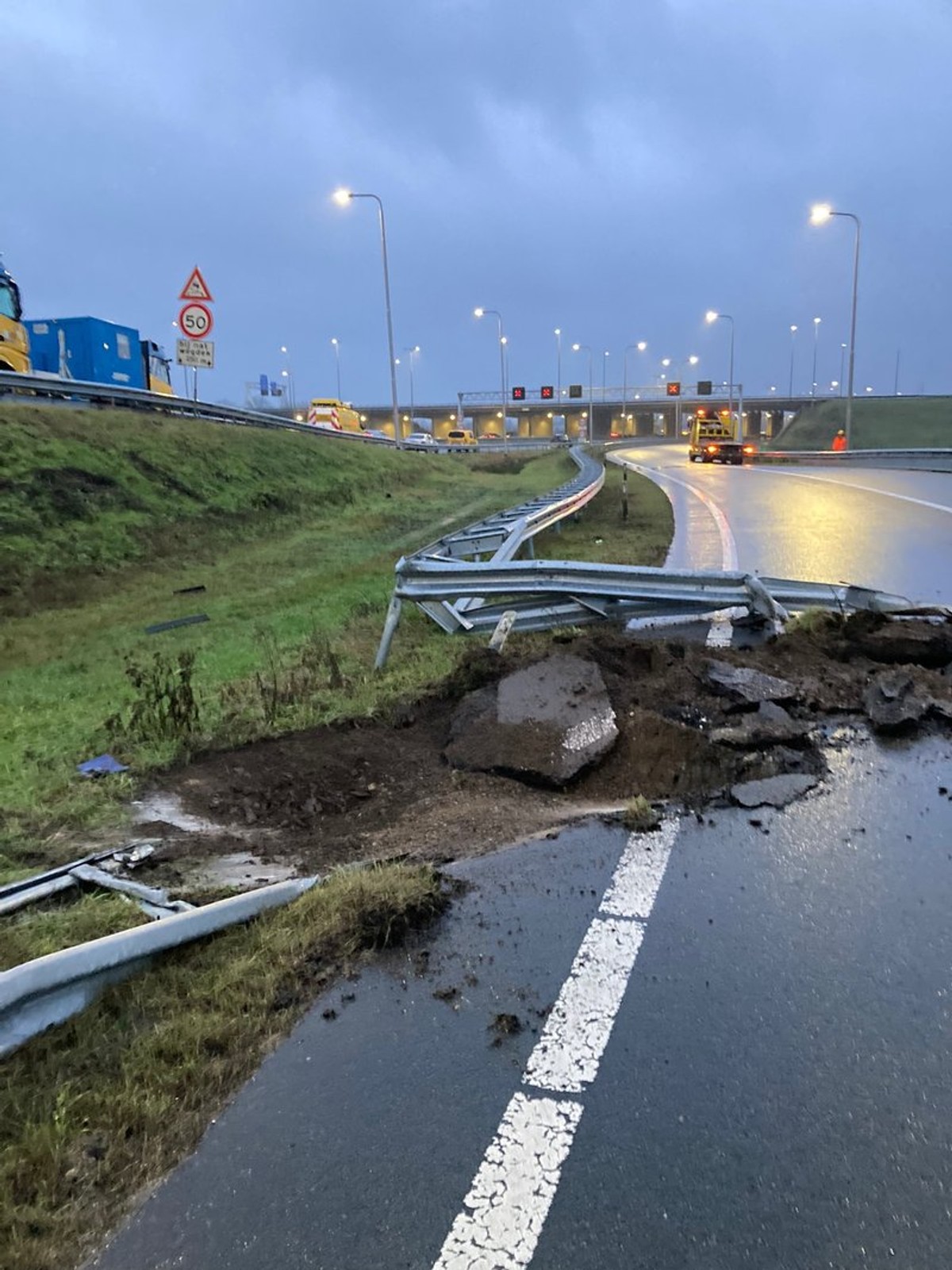 Wypadek wieży turbiny wiatrowej w Holandii