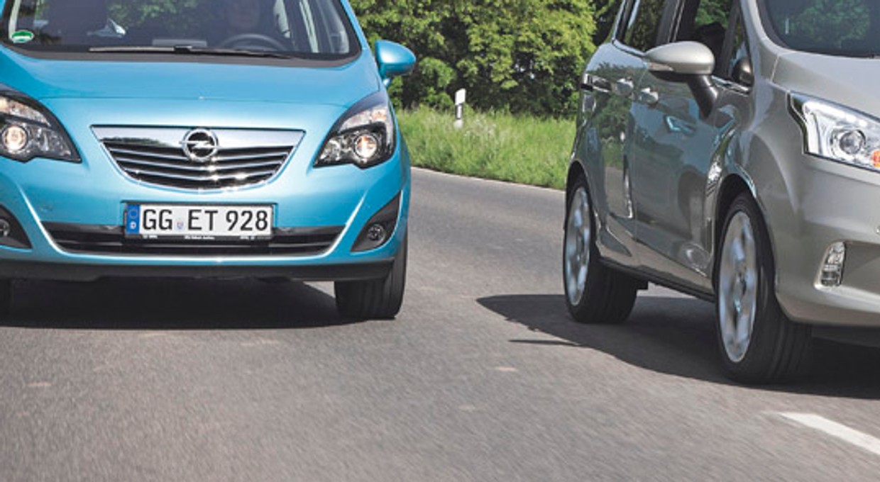 Ford B-max kontra Opel Meriva: miejskie vany dla rodziny