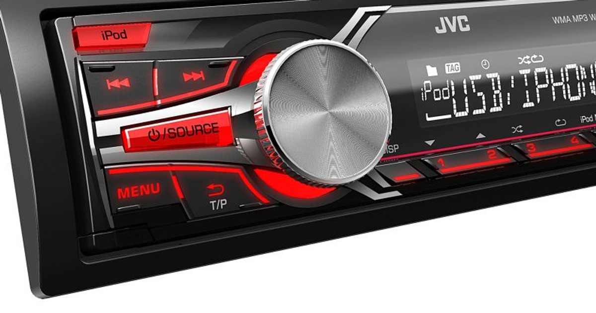 Najtańsze radio bez CD w tegorocznej gamie JVC: KD-X210. 