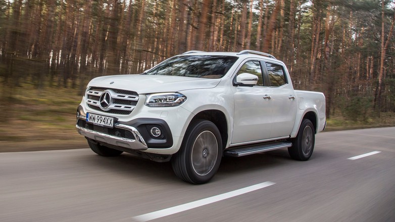 Mercedes X 250 d 4matic - Nissan posmarowany Mercedesem