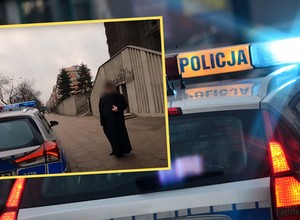 Awantura o parkowanie przed kościołem. Proboszcz pouczał policjantów [WIDEO]