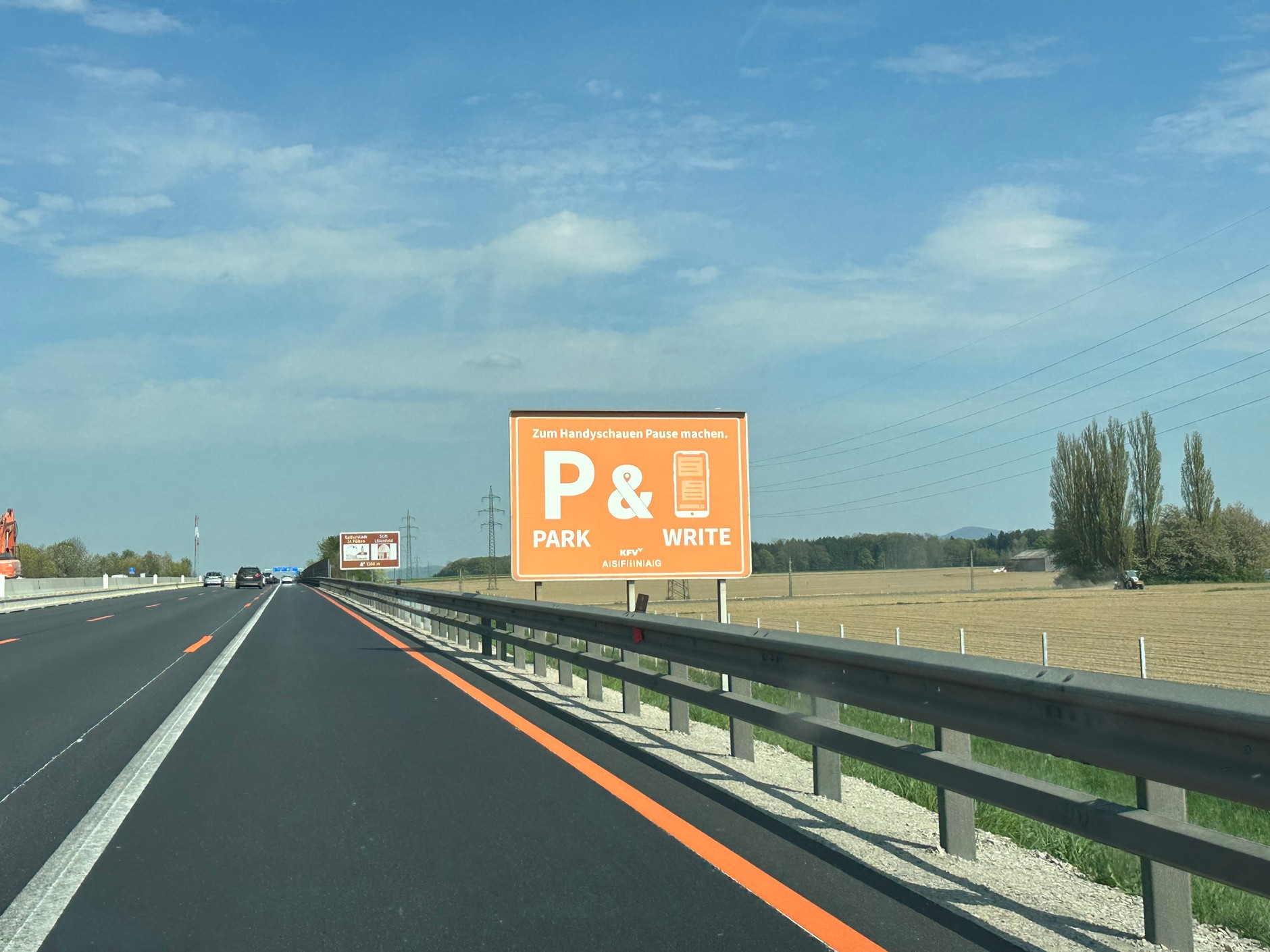 Oznakowanie "Park & Write"