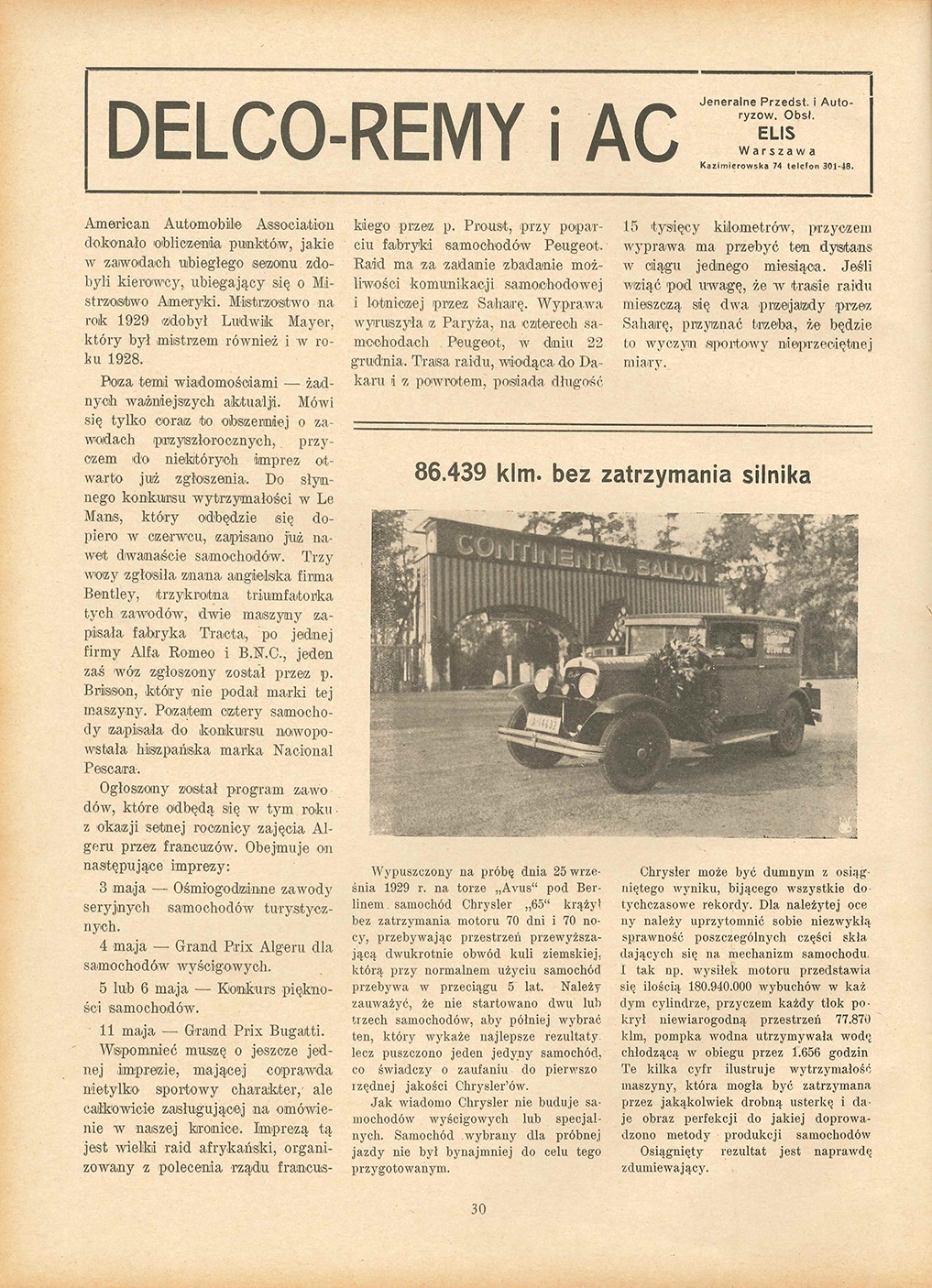 Jazda non stop Chryslerem 65