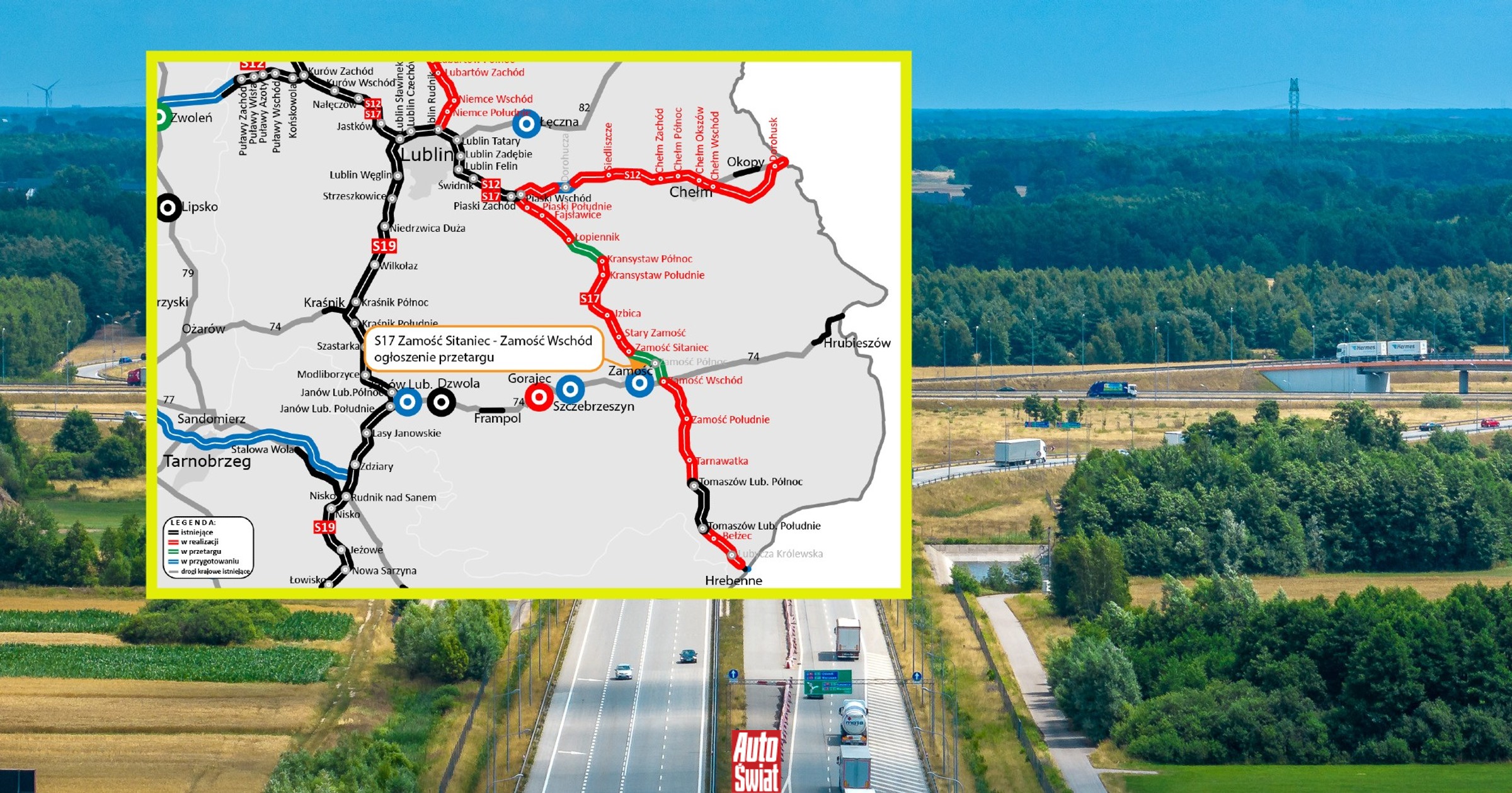 Kiedy droga S17 będzie gotowa? Mapa na wschodzie i południu robi się czerwona